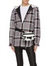 Front View - Click To Enlarge - ALEXANDER WANG - 'Tourist' micro side pocket leather bum bag