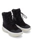 Detail View - Click To Enlarge - ALEXANDER WANG - 'a1' chunky outsole suede combat boots