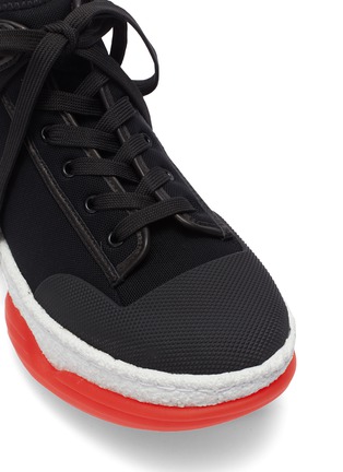 Detail View - Click To Enlarge - ALEXANDER WANG - 'a1' colourblock chunky outsole mesh mid top sneakers