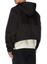 Back View - Click To Enlarge - FEAR OF GOD - Contrast logo print panel cropped zip hoodie