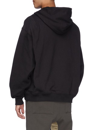 Back View - Click To Enlarge - FEAR OF GOD - Cropped Henley hoodie