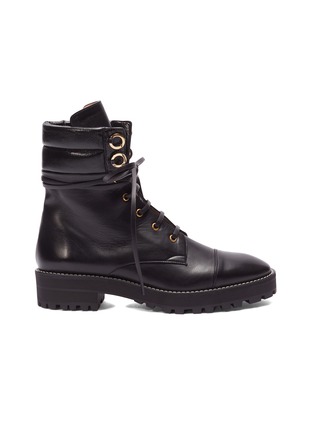 Main View - Click To Enlarge - STUART WEITZMAN - 'Lexy' leather combat boots