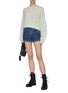 Figure View - Click To Enlarge - 3X1 - 'Eden' roll cuff denim shorts