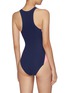 Back View - Click To Enlarge - FLAGPOLE SWIM - 'Stella' colourblock half-zip one-piece swimsuit