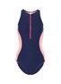 Main View - Click To Enlarge - FLAGPOLE SWIM - 'Stella' colourblock half-zip one-piece swimsuit