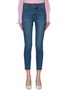 Main View - Click To Enlarge - L'AGENCE - 'Peyton' layered waist skinny jeans