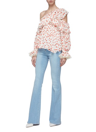 Figure View - Click To Enlarge - L'AGENCE - 'Bell' washed flared jeans