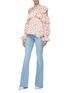 Figure View - Click To Enlarge - L'AGENCE - 'Bell' washed flared jeans