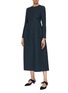 Figure View - Click To Enlarge - THE ROW - 'Lorna' pleated wool-silk midi dress