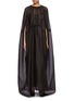 Main View - Click To Enlarge - THE ROW - 'Regina' ruched collar drawstring waist silk organza gown