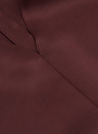 Detail View - Click To Enlarge - THE ROW - 'Clementine' convertible sash tie front cupro dress