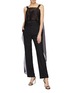 Figure View - Click To Enlarge - THE ROW - 'Wei' tie wrap cropped silk organza top