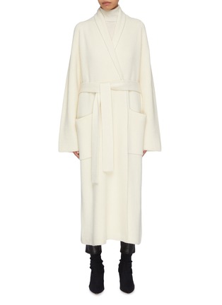 Main View - Click To Enlarge - THE ROW - 'Tappi' belted cashmere long open cardigan