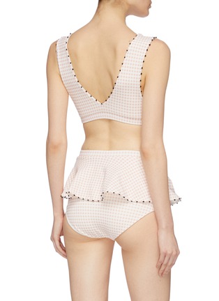 Back View - Click To Enlarge - MARYSIA - 'French Gramercy' gingham check bikini top