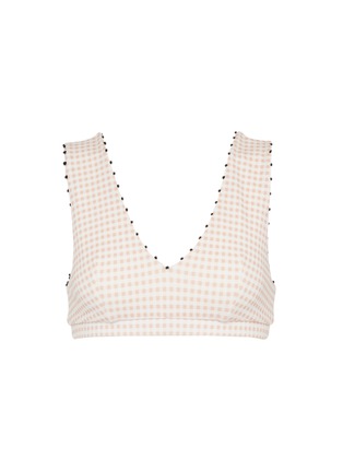 Main View - Click To Enlarge - MARYSIA - 'French Gramercy' gingham check bikini top
