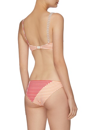 Back View - Click To Enlarge - MARYSIA - 'Suffolk' patchwork gingham check bikini bottoms