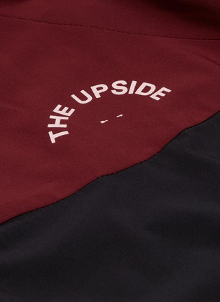  - THE UPSIDE - 'Ash' flared back colourblock hooded oversized performance jacket