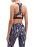 Back View - Click To Enlarge - THE UPSIDE - 'Gypsy Feather' print racerback sports bra