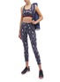 Figure View - Click To Enlarge - THE UPSIDE - 'Gypsy Feather' print performance midi leggings