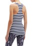 Back View - Click To Enlarge - THE UPSIDE - 'Faye' stripe rib knit racerback tank top