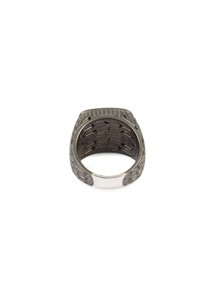 - JOHN HARDY - Classic Chain' sapphire rhodium silver signet ring
