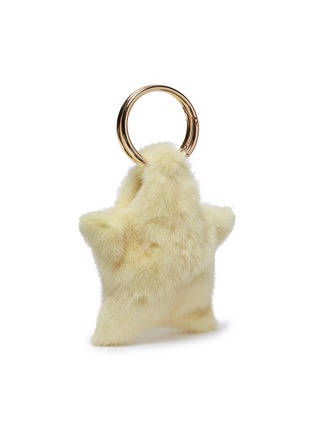 Detail View - Click To Enlarge - SIMONETTA RAVIZZA - 'Furrissima Starry' detachable ring handle mink fur sac bag