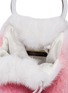 Detail View - Click To Enlarge - SIMONETTA RAVIZZA - 'Furrissima Degrade' clear ring handle mink fur sac bag
