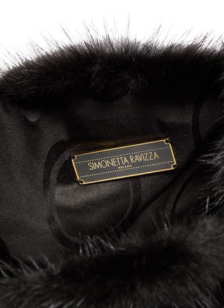 Detail View - Click To Enlarge - SIMONETTA RAVIZZA - 'Furrissima' star embellished mink fur sac bag