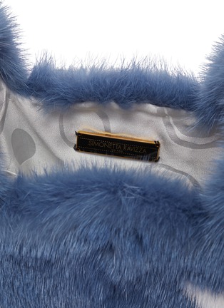 Detail View - Click To Enlarge - SIMONETTA RAVIZZA - 'Furrissima' star print mini mink fur sac bag