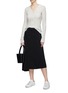 Figure View - Click To Enlarge - VINCE - Asymmetric crepe skirt