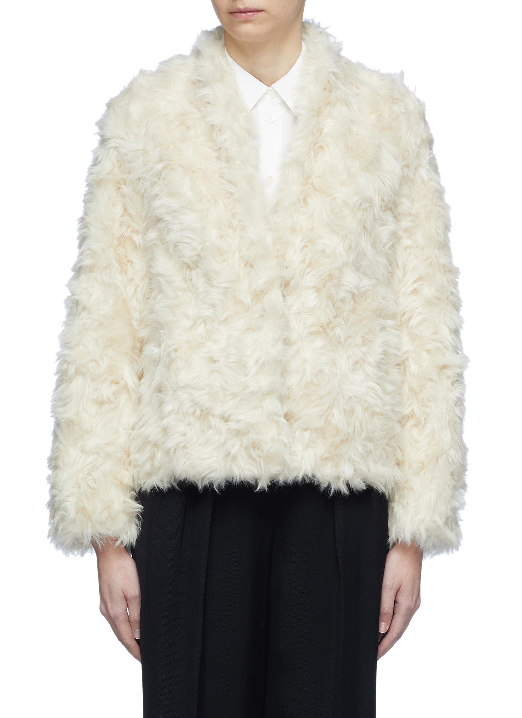 vince faux fur jacket