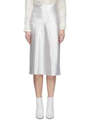 Main View - Click To Enlarge - VINCE - Metallic midi skirt