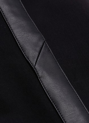 Detail View - Click To Enlarge - VINCE - Faux leather stripe outseam pants