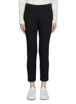 Main View - Click To Enlarge - VINCE - Faux leather stripe outseam pants