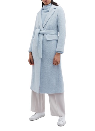 Main View - Click To Enlarge - VINCE - Belted brushed coat