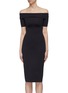 Main View - Click To Enlarge - THE ROW - 'Jayna' scuba jersey off-shoulder dress