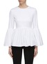 Main View - Click To Enlarge - THE ROW - 'Dora' bell cuff peplum top