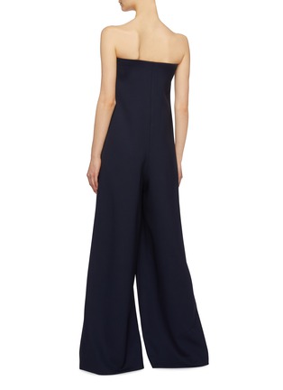 Back View - Click To Enlarge - THE ROW - 'Liu' strapless virgin wool wide leg jumpsuit