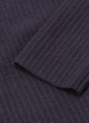  - VINCE - Side split cashmere rib knit turtleneck sweater