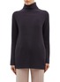 Main View - Click To Enlarge - VINCE - Side split cashmere rib knit turtleneck sweater
