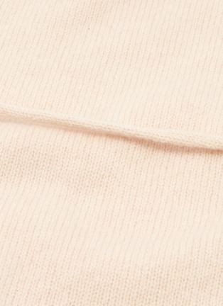 Detail View - Click To Enlarge - VINCE - Belted wool-cashmere turtleneck dress