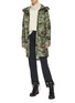 Figure View - Click To Enlarge - CANADA GOOSE - 'Cavalry' detachable hood camouflage print windproof trench coat