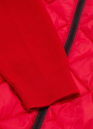  - CANADA GOOSE - HyBridge' down puffer panel merino wool zip cardigan