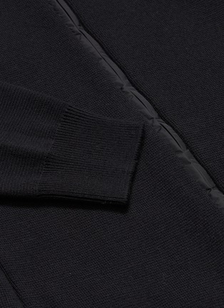  - CANADA GOOSE - 'WindBridge' nylon panel merino wool zip cardigan