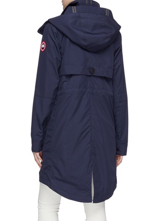 Back View - Click To Enlarge - CANADA GOOSE - 'Cavalry' detachable hood windproof trench coat