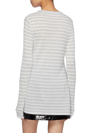 Back View - Click To Enlarge - T BY ALEXANDER WANG - Stripe long sleeve T-shirt