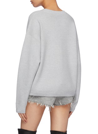 Back View - Click To Enlarge - T BY ALEXANDER WANG - Wool blend knit sweatshirt