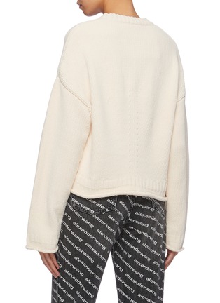 Back View - Click To Enlarge - T BY ALEXANDER WANG - Dropped shoulder sweater