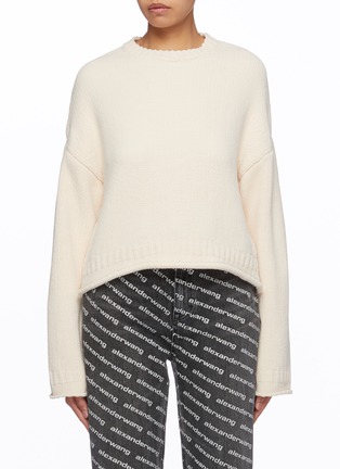 Main View - Click To Enlarge - T BY ALEXANDER WANG - Dropped shoulder sweater