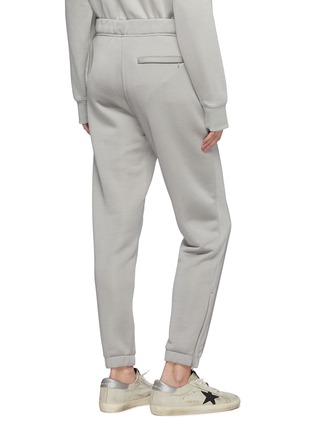 Back View - Click To Enlarge - T BY ALEXANDER WANG - Zip cuff pintuck logo print track pants